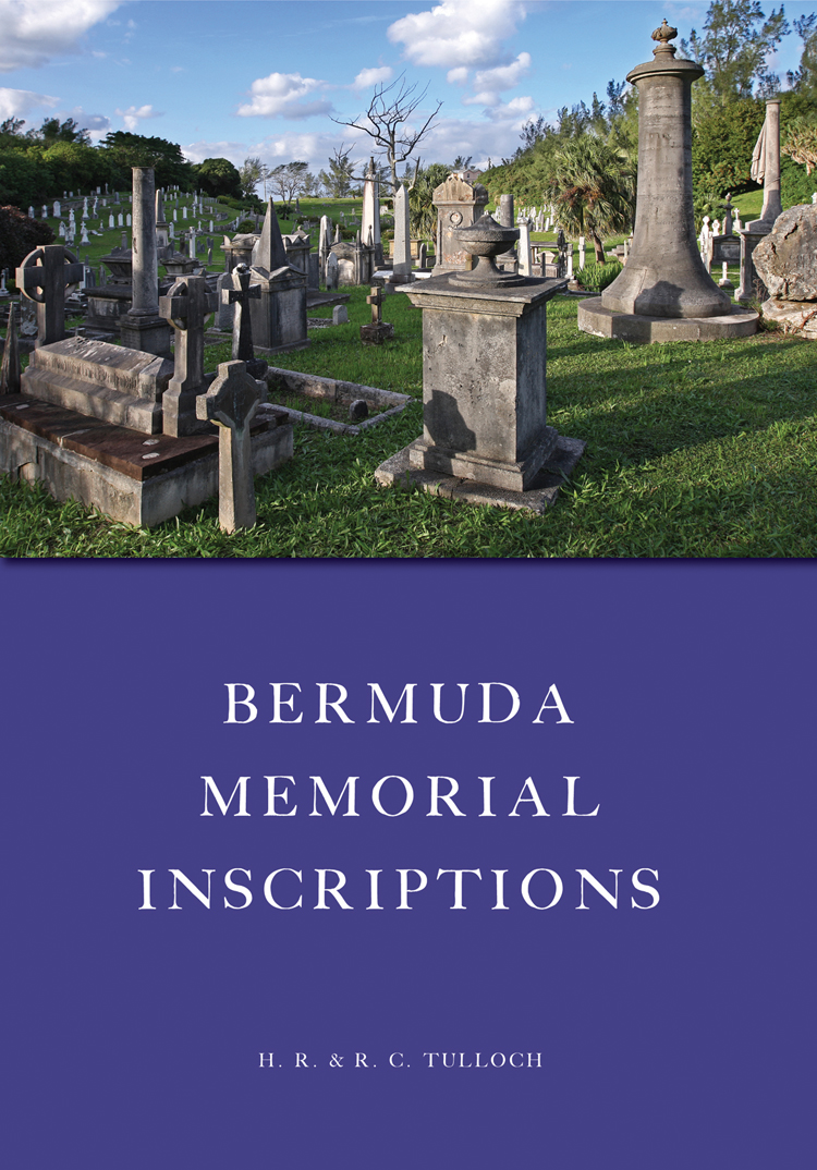 Bermuda Memorial Inscriptions
